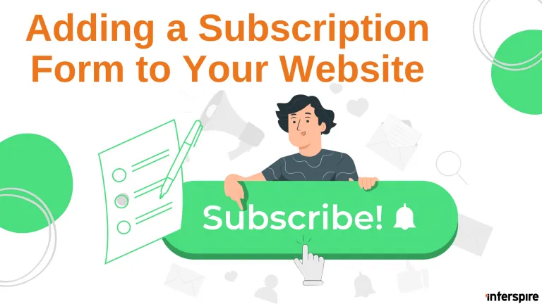Adding a subscription form to your website