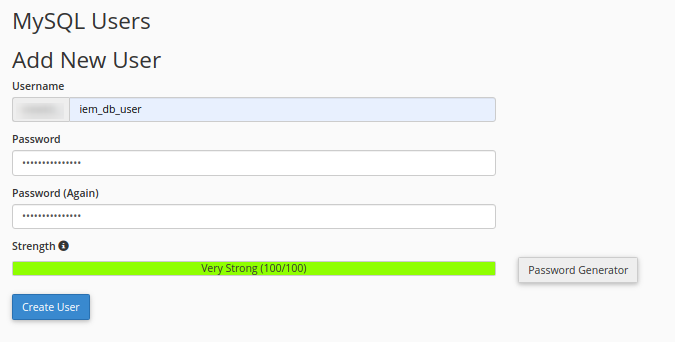 Create User