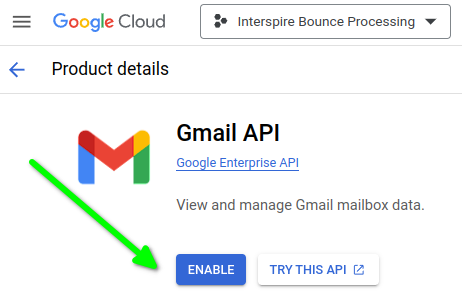 Gmail API Enable